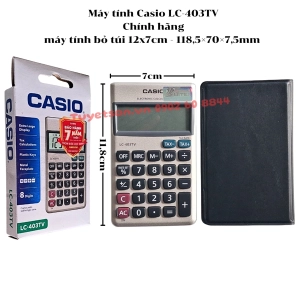 Máy tính Casio LC-403TV Chính hãng - máy tính bỏ túi 12x7cm