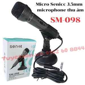 Micro Senicc SM-098 3.5mm - microphone thu âm