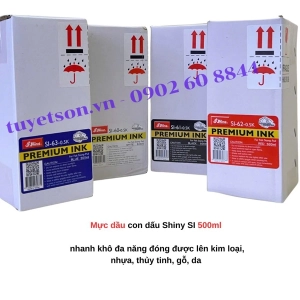 Mực dầu con dấu Shiny SI 500ml - nhanh khô đa năng đóng được lên kim loại, nhựa, thủy tinh, gỗ, da