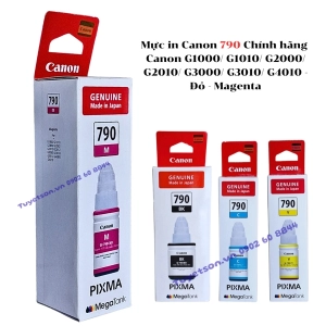 Mực in Canon 790 Chính hãng - Canon G1000/ G1010/ G2000/ G2010/ G3000/ G3010/ G4010