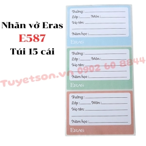 Nhãn vở Eras E587 Túi 15 cái