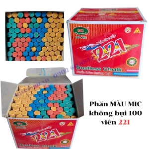 Phấn MÀU MIC không bụi 100 viên 221