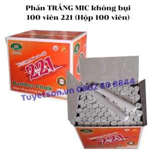 Phấn TRẮNG MIC không bụi 100 viên 221