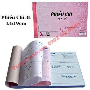 Phiếu Chi 3L 13x19cm