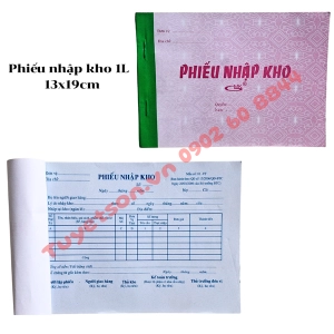 Phiếu nhập kho 1L 13x19cm
