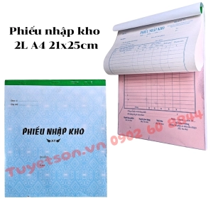 Phiếu nhập kho 2L A4 21x25cm