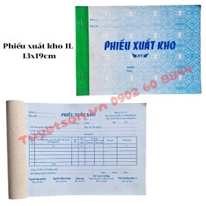 Phiếu xuất kho 1L 13x19cm