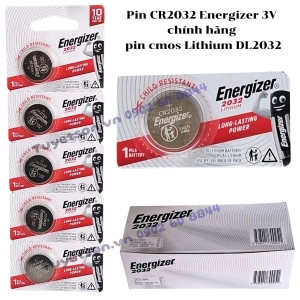 Pin CR2032 Energizer 3V chính hãng - pin cmos Lithium DL2032