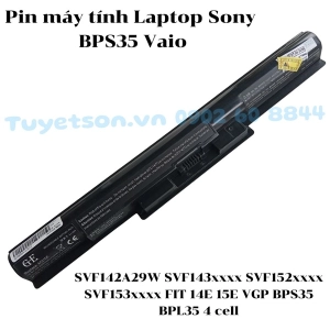 Pin máy tính Laptop Sony BPS35 Vaio SVF142A29W SVF143xxxx SVF152xxxx SVF153xxxx FIT 14E 15E VGP BPS35 BPL35 4 cell