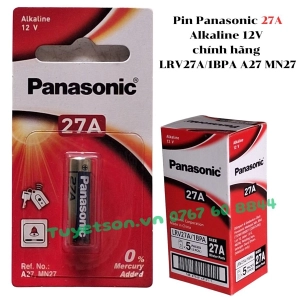 Pin Panasonic 27A Alkaline 12V chính hãng LRV27A/1BPA A27 MN27