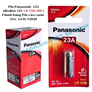Pin Panasonic A23 Alkaline 12V LR-V08/1BPA Chính hãng Pin cửa cuốn 23A, A23S, L1028
