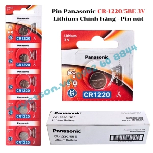 Pin Panasonic CR-1220/5BE 3V Lithium Chính hãng - Pin nút