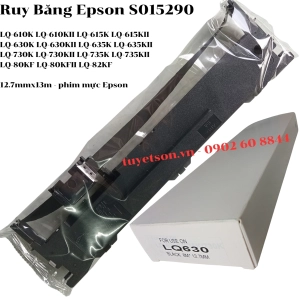 Ruy Băng Epson S015290 LQ-610K LQ-615K LQ-630K LQ-635K LQ-730K LQ-735K LQ-80KF LQ-82KF 12.7mmx13m - phim mực Epson