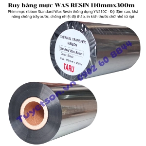 YN210C Ruy băng mực Wax Resin - Standard Wax Resin thông dụng 110mmx300m - Phim mực ribbon