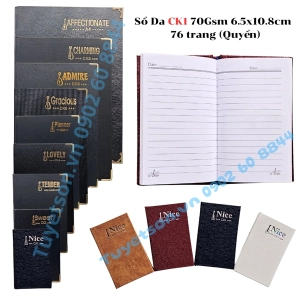 Sổ Da CK1 70Gsm 6.5x10.8cm