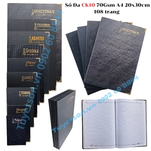 Sổ Da CK10 70Gsm A4 20x30cm 108 trang