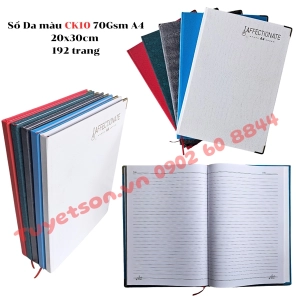 Sổ Da màu CK10 70Gsm A4 20x30cm 192 trang