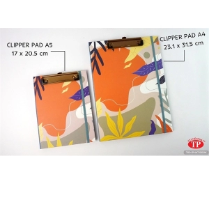 Sổ Notepad 100tr 70Gsm CARO + bìa giấy trình ký A4 cao cấp (ClipperPad)