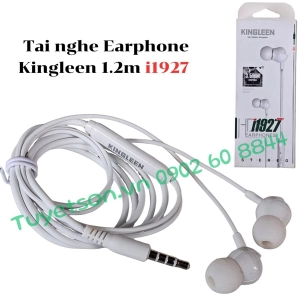 Tai nghe Earphone Kingleen 1.2m i1927 (trắng)