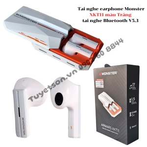 Tai nghe earphone Monster XKT11 màu Trắng - tai nghe Bluetooth V5.3