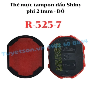 Thẻ mực tampon dấu Shiny R-525-7 phi 24mm