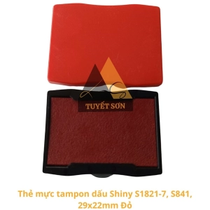Thẻ mực tampon dấu lật Shiny S1821-7 S-1821-7 29x22mm - tăm bông dùng cho dấu S841