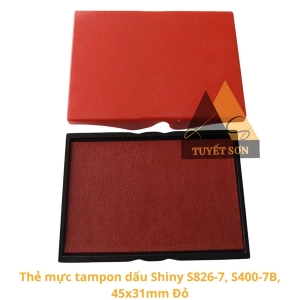 Thẻ mực tampon dấu Shiny S-826-7 S-400-7B 41x24mm