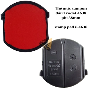 Thẻ mực tampon dấu Trodat 4638 phi 38mm - stamp pad 6/4638