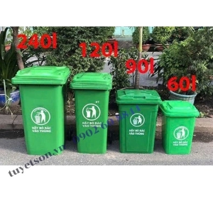 Thùng rác nhựa HDPE 90 lít