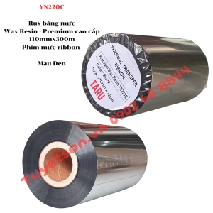 YN220C Ruy băng mực Wax Resin - Premium cao cấp 110mmx300m - Phim mực ribbon