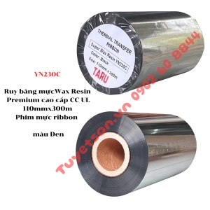 YN230C Ruy băng mực Wax Resin - Premium cao cấp CC UL 110mmx300m - Phim mực ribbon