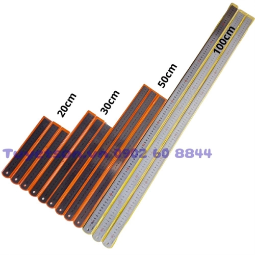 display Thước kẻ SẮT 30cm - thước inox kim loại 2