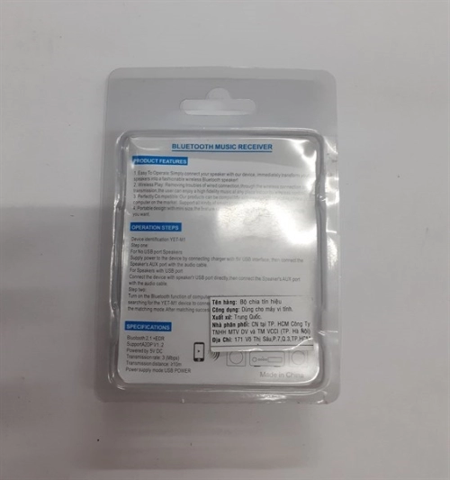 display USB Bluetooth music recelver Yet-M1 H163 3