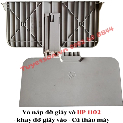 display Vỏ nắp đỡ giấy vô HP 1102 - khay đỡ giấy vào 1