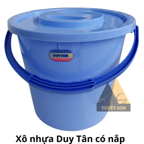 display Xô nhựa Duy Tân có nắp 1