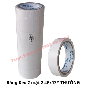 Băng Keo 2 mặt 2.4Fx13Y THƯỜNG
