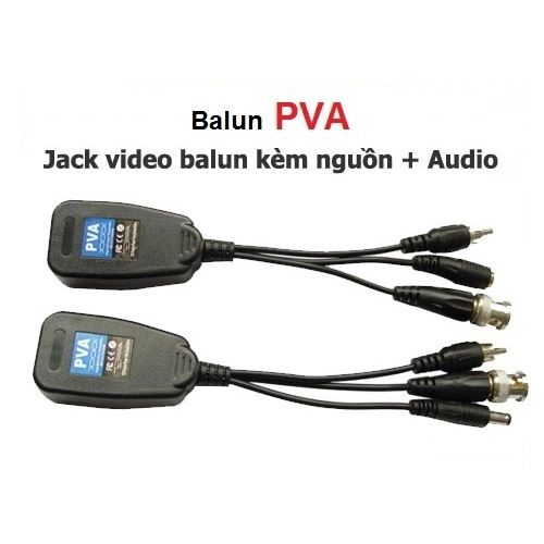 Balun PVA kèm nguồn audio