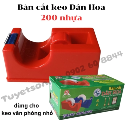 display Bàn cắt keo Dân Hoa 200 nhựa dùng cho keo văn phòng nhỏ 1