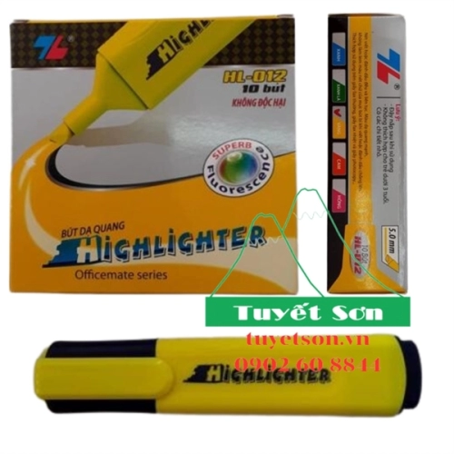 display Bút dạ quang HL-012 Vàng - Bút highlight 4