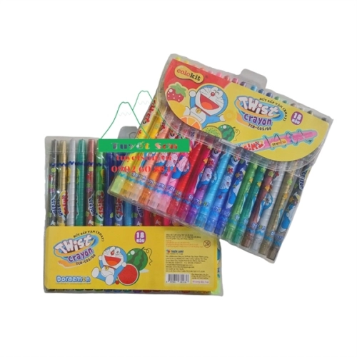 Bút sáp vặn TCR-C05/DO 18 màu
