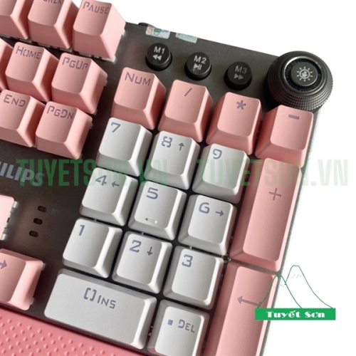 display Bàn phím cơ có dây Philips SPK8614DQ đế kê tay 3