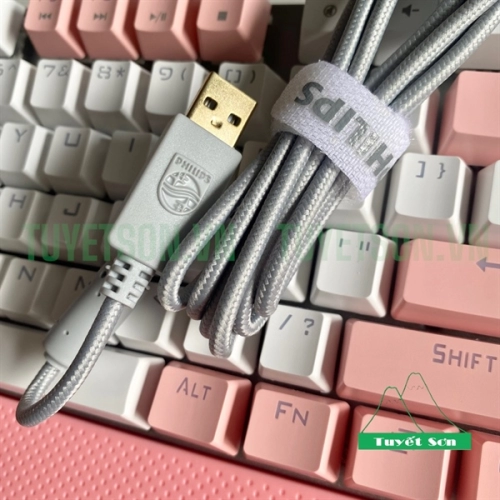 display Bàn phím cơ có dây Philips SPK8614DQ đế kê tay 5