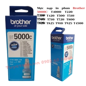 Mực nạp in phun Brother 5000C/ T4000/ T220/ T300/ T310/ T420/ T500/ T510/ T520/ T700/ T710/ T720/ T800/ T810/ T820/ T825/ T910/ T925/ T4500
