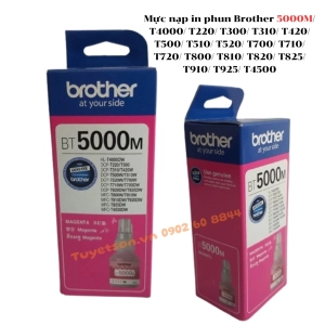 Mực nạp in phun Brother 5000M/ T4000/ T220/ T300/ T310/ T420/ T500/ T510/ T520/ T700/ T710/ T720/ T800/ T810/ T820/ T825/ T910/ T925/ T4500