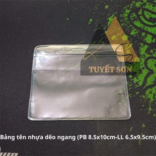 Bảng tên nhựa dẽo ngang (PB 8.5x10cm-LL 6.5x9.5cm)