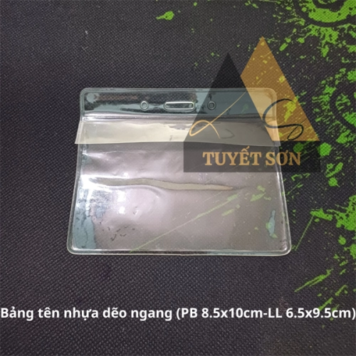 display Bảng tên nhựa dẽo ngang (PB 8.5x10cm-LL 6.5x9.5cm) 2