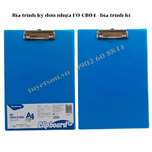 Bìa trình ký đơn nhựa FO-CB04 - bìa trình kí