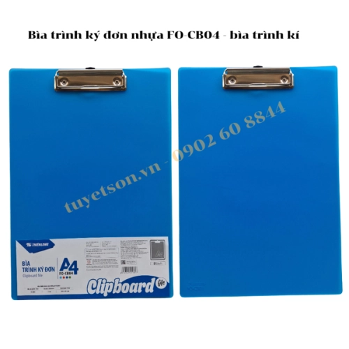 display Bìa trình ký đơn nhựa FO-CB04 - bìa trình kí 1