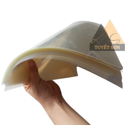 Bìa Kiếng A4 1.25mm XỊN - bìa ánh vàng trong veo chất nguyên sinh chịu nhiệt