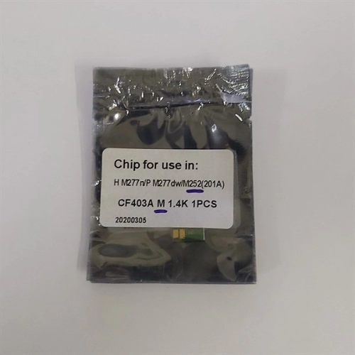 Chip hộp mực máy in CF403A ĐỎ HP M252 M274 M277n CF201A